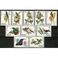 Rwanda 1982 - Pasari, fauna, serie neuzata