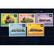 Haute Volta 1973 - Locomotive, trenuri, cai ferate, serie neuzata