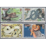 Samoa 2015 - Fauna WWF, serpi, serie neuzata