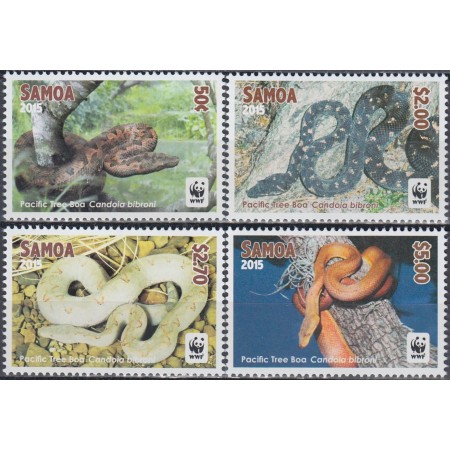 Samoa 2015 - Fauna WWF, serpi, serie neuzata Samoa 2015 - Fauna WWF, serpi, serie neuzata