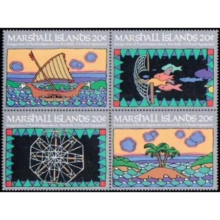 Marshall Islands 1984 - Independenta, serie neuzata Marshall Islands 1984 - Independenta, serie neuzata