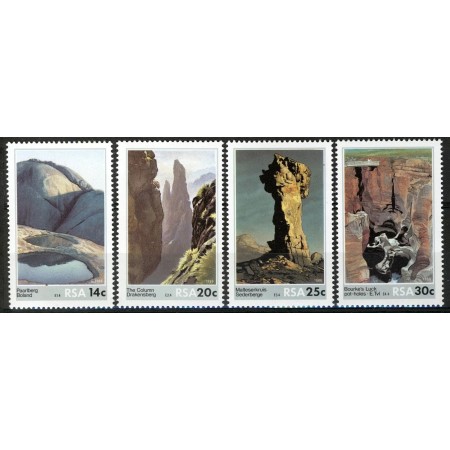 Africa de Sud 1986 - Formatiuni stancoase, vederi, serie neuzata Africa de Sud 1986 - Formatiuni stancoase, vederi, serie neuzata