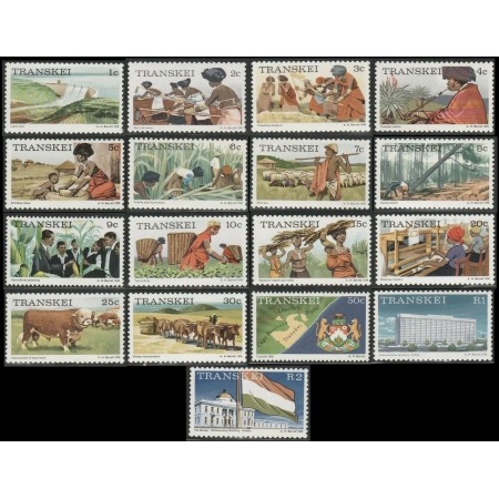 Transkei 1976 - Uzuale, motive locale, agricultura, serie neuzata