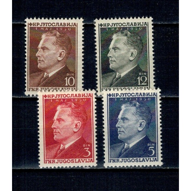 Iugoslavia 1950 - Ziua Muncii, Tito, serie neuzata Iugoslavia 1950 - Ziua Muncii, Tito, serie neuzata