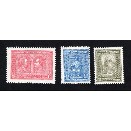 Iugoslavia 1929 - Mileniul Croatiei, serie nestampilata cu sarniere Iugoslavia 1929 - Mileniul Croatiei, serie nestampilata cu sarniere