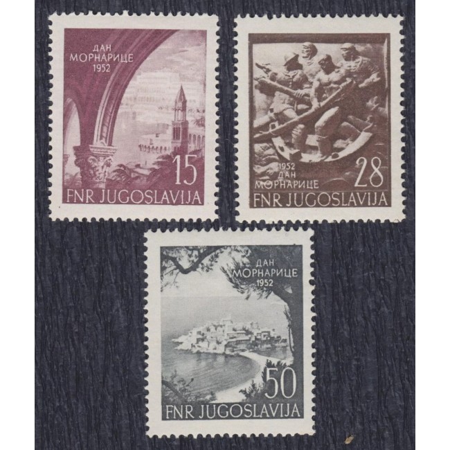 Iugoslavia 1952 - Ziua Marinei, serie neuzata Iugoslavia 1952 - Ziua Marinei, serie neuzata