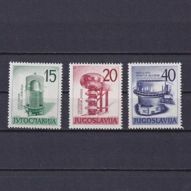 Iugoslavia 1960 - Energia nucleara, serie neuzata Iugoslavia 1960 - Energia nucleara, serie neuzata