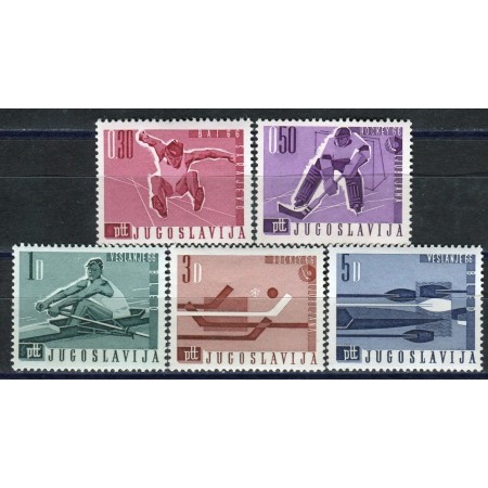Iugoslavia 1966 - Campionatul Mondial de Hochei, Campionatul Mondial de Canotaj, sport, serie neuzata Iugoslavia 1966 - Campionatul Mondial de Hochei, Campionatul Mondial de Canotaj, sport, serie neuzata
