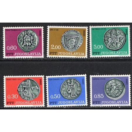 Iugoslavia 1966 - Monede antice, serie neuzata Iugoslavia 1966 - Monede antice, serie neuzata