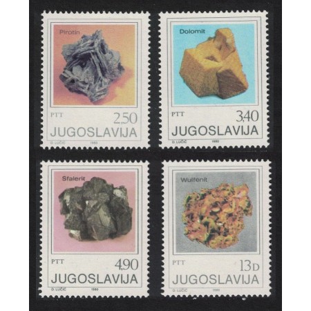 Iugoslavia 1980 - Cristale, serie neuzata Iugoslavia 1980 - Cristale, serie neuzata