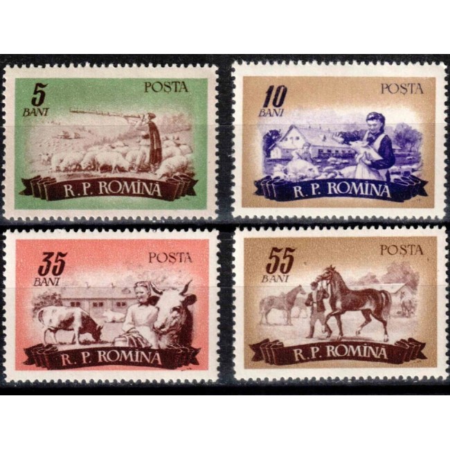1955 - Zootehnie, agricultura, serie neuzata