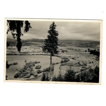 Toplita 1944 - Vedere de sus, ilustrata circulata Toplita 1944 - Vedere de sus, ilustrata circulata
