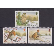 Isle of Man 1988 - Craciun, pasari, serie neuzata