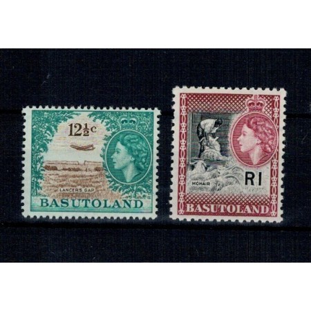 Basutoland 1962/1963 - Mi.No.79,82 neuzate Basutoland 1962/1963 - Mi.No.79,82 neuzate