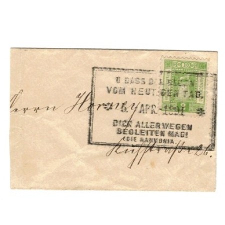 Braunschweig (Germania) 1891 - Plic circulat cu posta locala Braunschweig (Germania) 1891 - Plic circulat cu posta locala