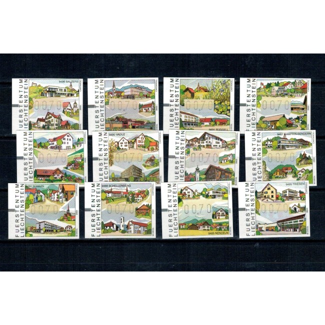 Liechtenstein 2003 - Marci de automat, vederi de la tara, neuzate Liechtenstein 2003 - Marci de automat, vederi de la tara, neuzate