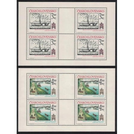 Cehoslovacia 1982 - Bratislava istorica, arta, serie blocuri neuzate Cehoslovacia 1982 - Bratislava istorica, arta, serie blocuri neuzate