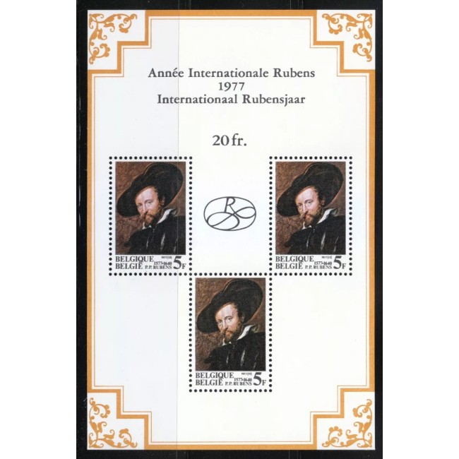 Belgia 1977 - Rubens, bloc neuzat