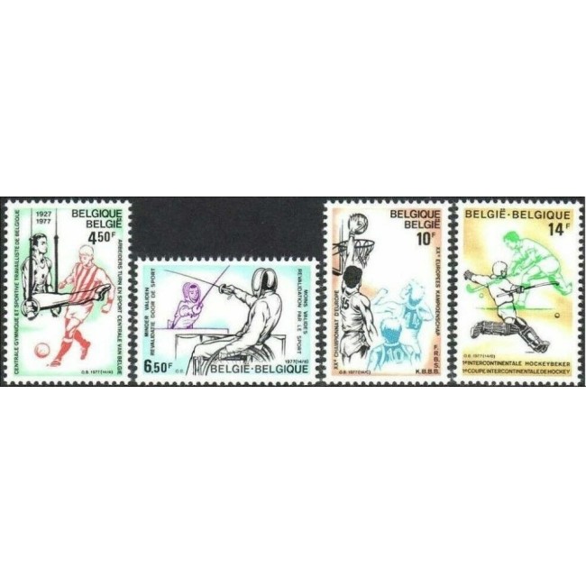 Belgia 1977 - Sport, serie neuzata