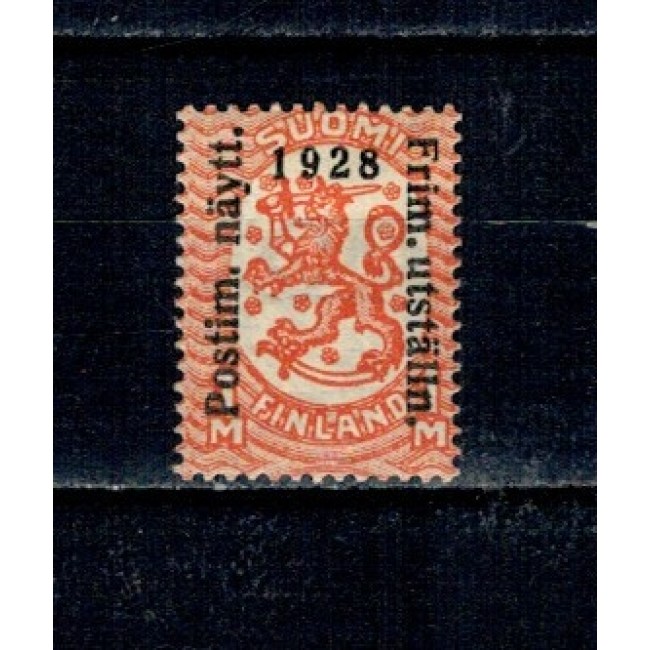Finlanda 1928 - Expo Helsinki, supratipar, Mi.No.138w nestampilat, cu sarniera Finlanda 1928 - Expo Helsinki, supratipar, Mi.No.138w nestampilat, cu sarniera