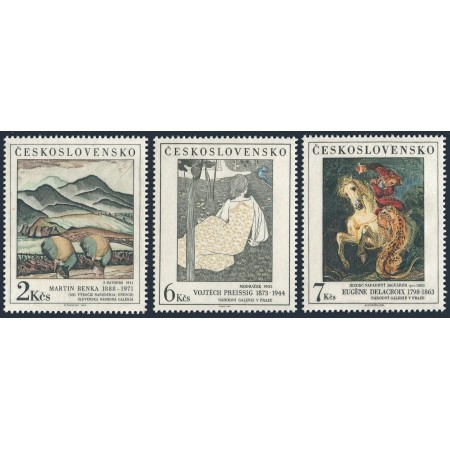Cehoslovacia 1988 - Picturi, Galeria Naționala, arta, serie neuzata