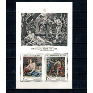 Cehoslovacia 1988 - Picturi, arta, expo Praga, bloc neuzat