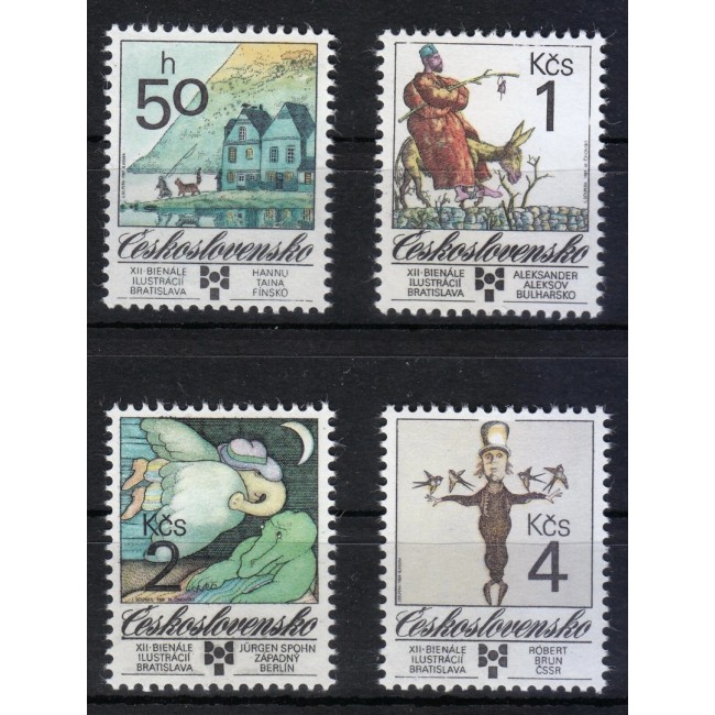 Cehoslovacia 1989 - Ilustratii din carti de copii, serie neuzata