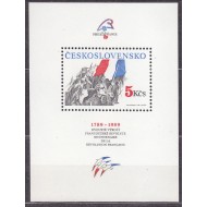 Cehoslovacia 1989 - Philexfrance, colita neuzata