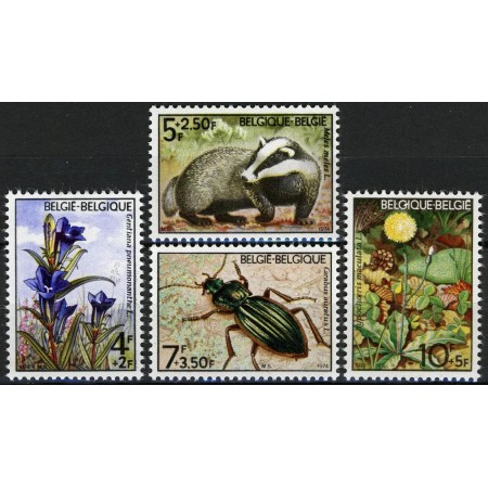 Belgia 1974 - Fauna-flora, animale, serie neuzata Belgia 1974 - Fauna-flora, animale, serie neuzata