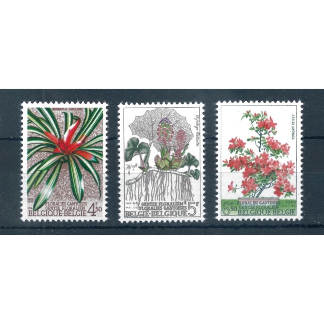 Belgia 1975 - Flori serie neuzata Belgia 1975 - Flori serie neuzata