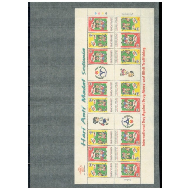 Indonesia - Colecție timbre si colite in clasor Indonesia - Colecție timbre si colite in clasor