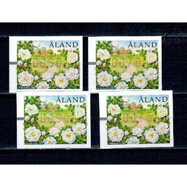 Aland (Finlanda) 2008 - Flori, mărci de automat, neuzate Aland (Finlanda) 2008 - Flori, mărci de automat, neuzate