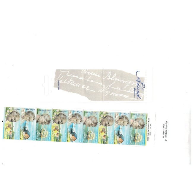Aland (Finlanda) 2009 - Scriitori, personalități, carnet filatelic neuzat Aland (Finlanda) 2009 - Scriitori, personalități, carnet filatelic neuzat