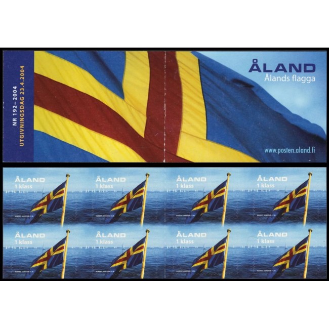 Aland (Finlanda) 2009 - Steagul national, carnet timbre autocolant neuzat Aland (Finlanda) 2009 - Steagul national, carnet timbre autocolant neuzat