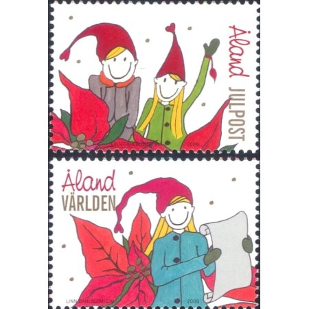 Aland (Finlanda) 2009 - Crăciun, serie neuzata Aland (Finlanda) 2009 - Crăciun, serie neuzata