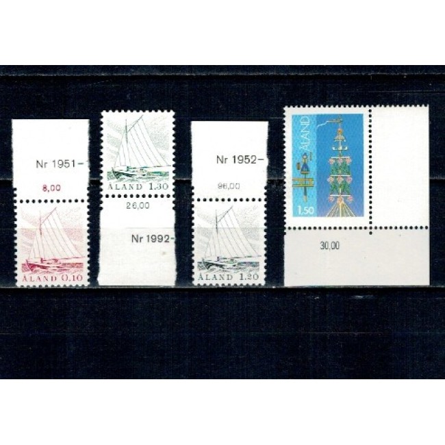 Aland (Finlanda) 1985 - Uzuale, bărci, serie neuzata Aland (Finlanda) 1985 - Uzuale, bărci, serie neuzata