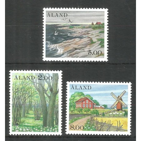 Aland (Finlanda) 1985 - Peisaje, vederi, serie neuzata Aland (Finlanda) 1985 - Peisaje, vederi, serie neuzata