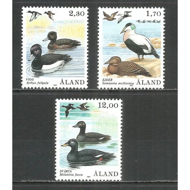 Finlanda 1987 - Păsări, fauna, serie neuzata Finlanda 1987 - Păsări, fauna, serie neuzata