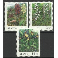 Aland (Finlanda) 1989 - Flori, orhidee, serie neuzata