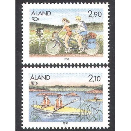 Aland (Finlanda) 1991 - Turism, sport, serie neuzata Aland (Finlanda) 1991 - Turism, sport, serie neuzata