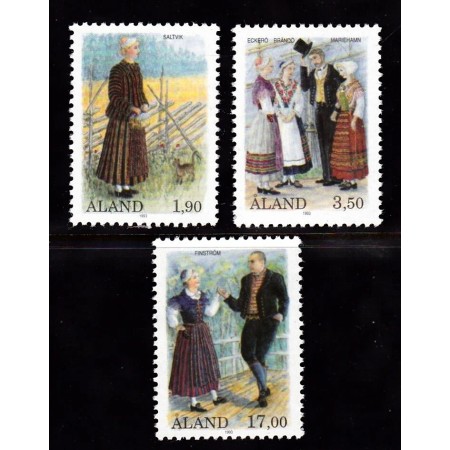 Aland (Finlanda) 1993 - Costume tradiționale, port popular, serie neuzata Aland (Finlanda) 1993 - Costume tradiționale, port popular, serie neuzata