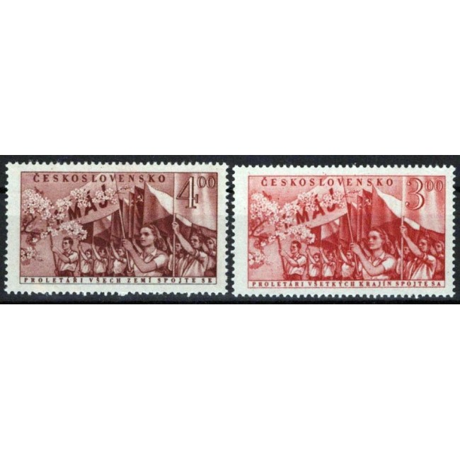 Cehoslovacia 1952 - 1 mai, ziua muncii, serie neuzata Cehoslovacia 1952 - 1 mai, ziua muncii, serie neuzata