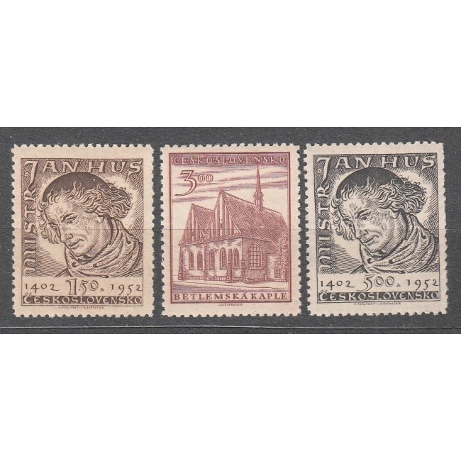 Cehoslovacia 1962 - Jan Hus, serie neuzata Cehoslovacia 1962 - Jan Hus, serie neuzata
