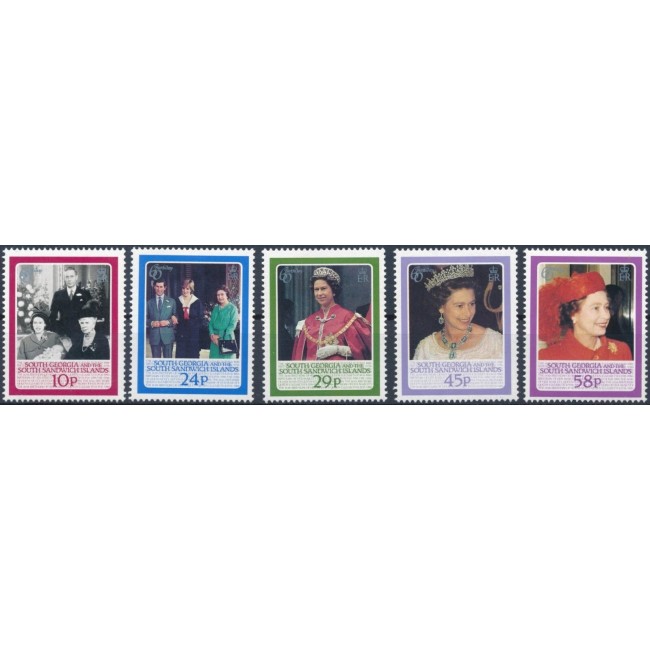 South George 1986 - Regina Elisabeta II, serie neuzata South George 1986 - Regina Elisabeta II, serie neuzata