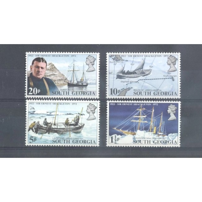South Georgia 1972 - Sir Ernest Shackleton, expediții, serie neuzata South Georgia 1972 - Sir Ernest Shackleton, expediții, serie neuzata