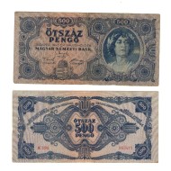 Ungaria 1945 - 500 pengo, circulata