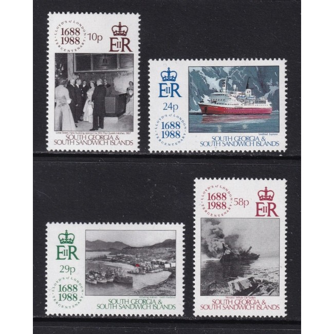 South Georgia 1988 - Transport, vapoare, Lloyds, serie neuzata South Georgia 1988 - Transport, vapoare, Lloyds, serie neuzata