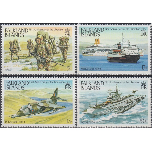 Falkland Islands 1983 - Aniversarea eliberării, armata, serie neuzata Falkland Islands 1983 - Aniversarea eliberării, armata, serie neuzata