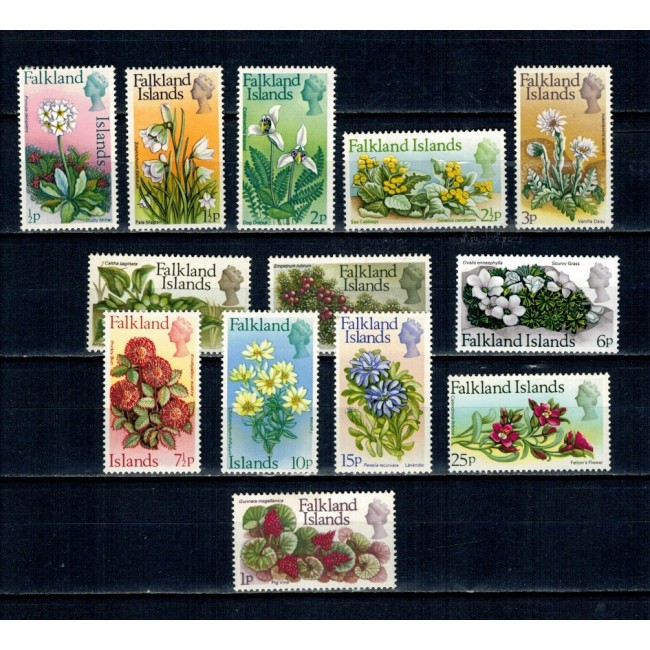Falkland Islands 1972 - Flori, flora, serie nestampilata Falkland Islands 1972 - Flori, flora, serie nestampilata