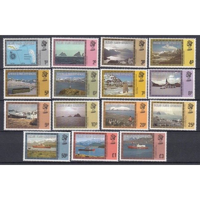 Falkland Islands Dependencies 1980 - Vederi, peisaje, serie neuzata Falkland Islands Dependencies 1980 - Vederi, peisaje, serie neuzata